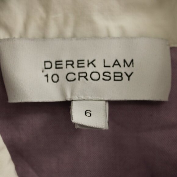 Derek Lam 10 Crosby Button Down Purple Long Sleeve with Collar Button Closure 6 - Picture 3 of 4